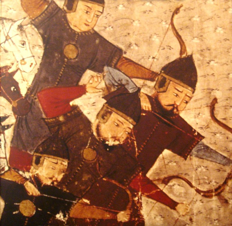 محاربين مغول من كتاب جامع التواريخ ل رشيد الدين الهمذاني